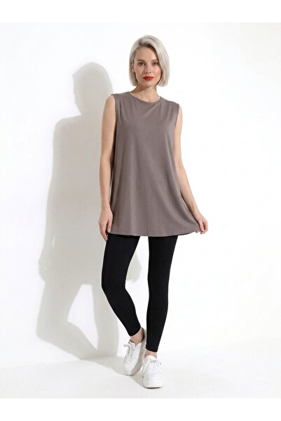 JUMALLİ Kadın Kolsuz Salaş Tunik Basic Yazlık Model