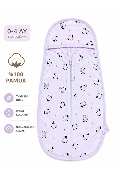 Galeri Çocuk 100% Cotton Swaddle, Sleeping Bag, Zippered, Soft Combed Cotton ...
