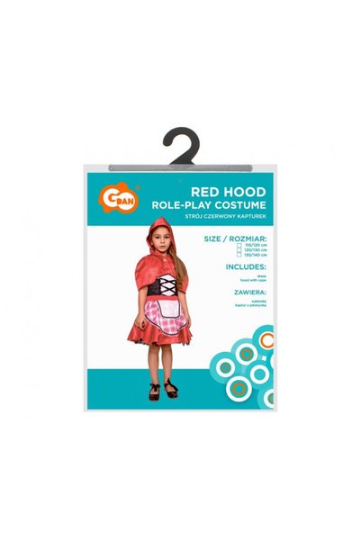 Godan Costum de carnaval Scufita Rosie, mărime 110-120 cm