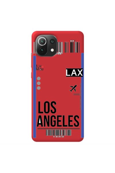 Other Xiaomi Mi 11 Lite Los angeles Red Colored Silicone TPU Θήκη