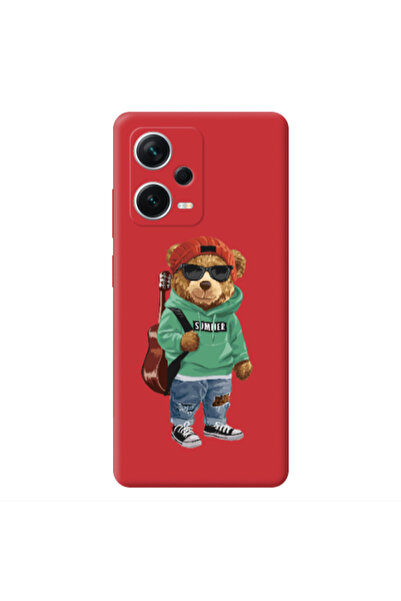 Other Xiaomi Poco X5 Summer Tedy Red Colored Silicone TPU Θήκη