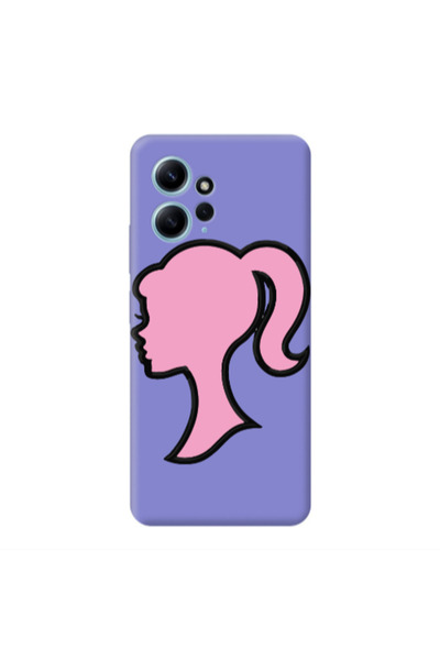 Other Xiaomi Redmi Note 12 4G Line girl Purple Colored Silicone TPU Θήκη