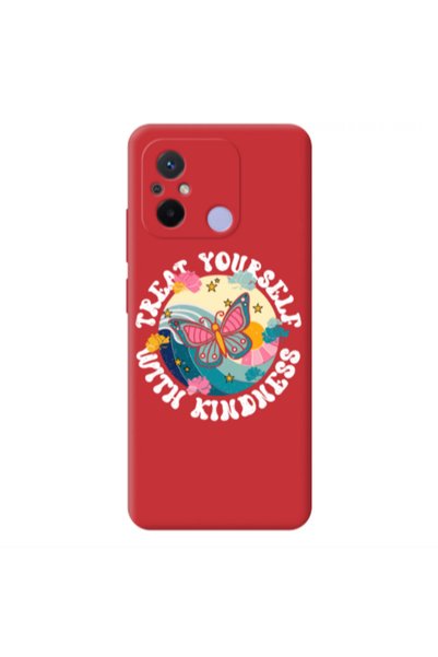 Other Xiaomi Redmi 12C Kindless Yourself Red Colored Silicone TPU Θήκη