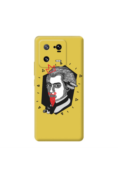 Other Xiaomi 13 Pro Bearded Yellow Colored Silicone TPU Θήκη