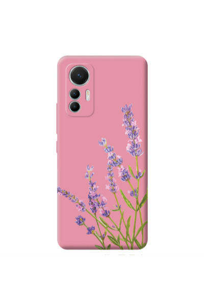 Other Xiaomi Mi 12 Lite Flowers 8 Pink Colored Silicone TPU Θήκη