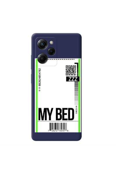 Other Xiaomi Poco X5 Pro My Bed ZZZ Dark blue Colored Silicone TPU Θήκη
