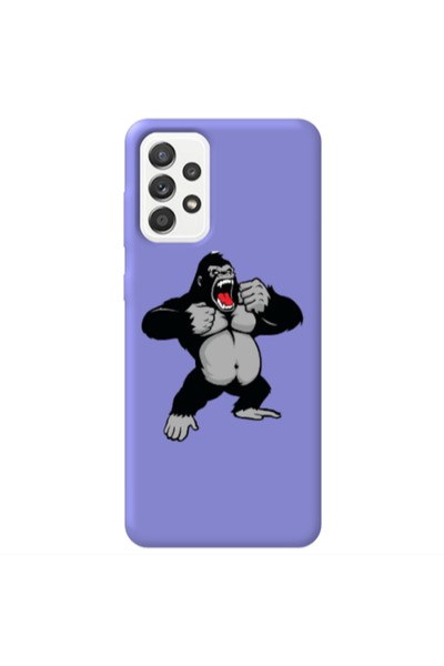 Other Samsung A13 4G Angry Gorilla2 Purple Colored Silicone TPU Θήκη