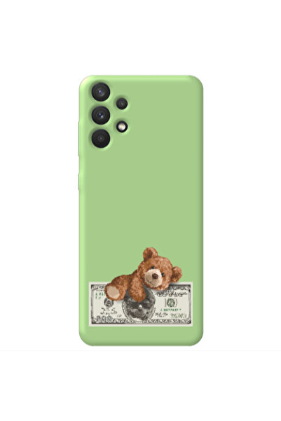 Other Samsung A32 4G Money Style Light Green Colored Silicone TPU Θήκη