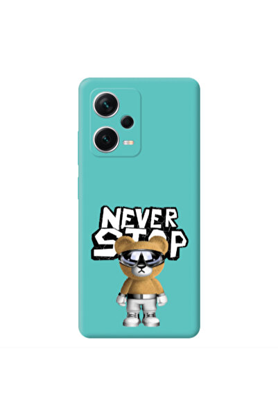 Other Xiaomi Poco X5 Never stop Turquoise Colored Silicone TPU Θήκη