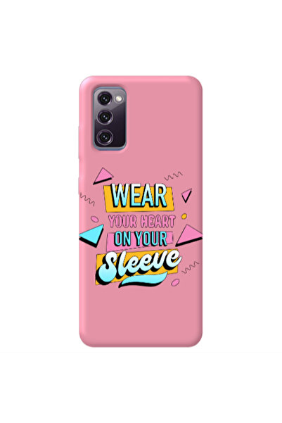 Other Samsung S20 FE Wear Your Heart Pink Colored Silicone TPU Θήκη