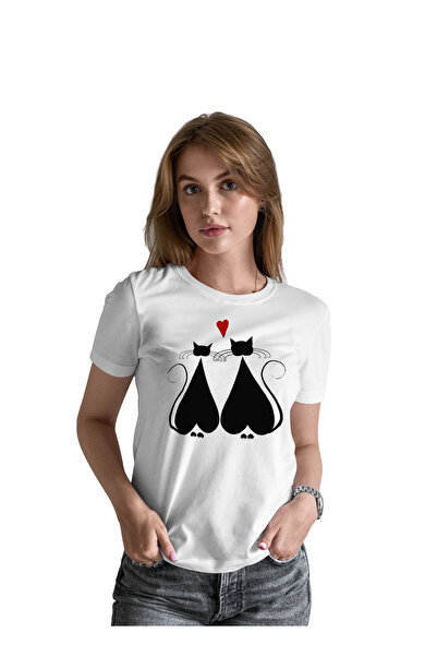 Generic Fashion World High Quality Printed Cotton T-Shirt Love Cats Design t ...