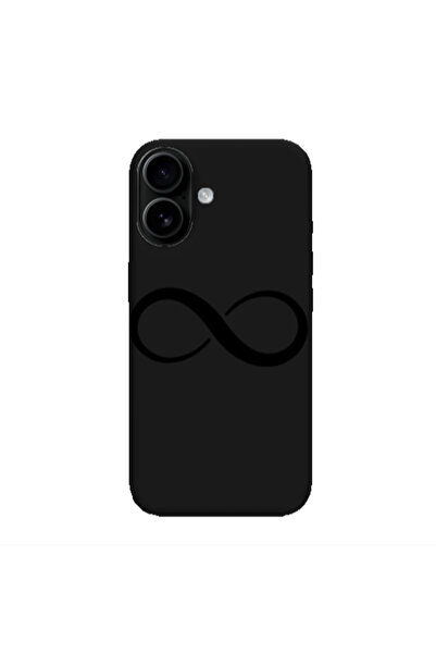 Other Apple Iphone 16 plus Infinity Black Colored Silicone TPU Θήκη