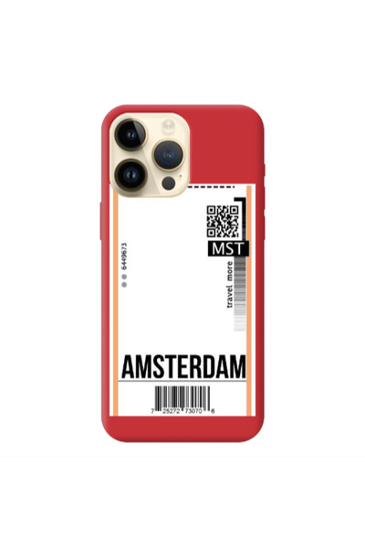 Other Apple iPhone 13 Pro Max Amsterdam Travel More Red Colored Silicone TPU ...
