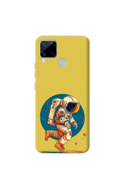 Other Realme C25 Run Space Yellow Colored Silicone TPU Θήκη