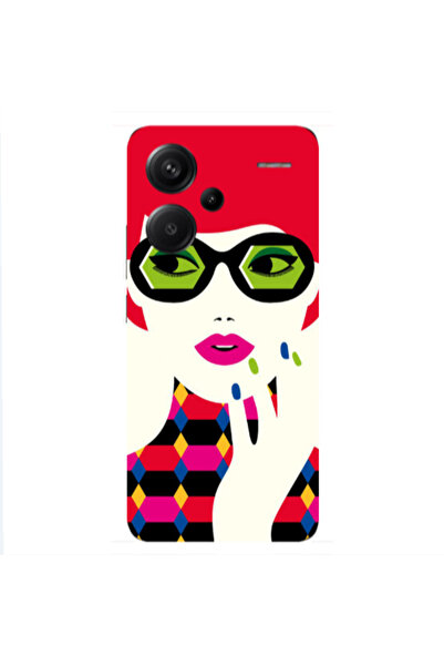 Other Xiaomi Redmi Note 13 Pro+ 5G Red hair girl Transparent Silicone TPU Θήκη