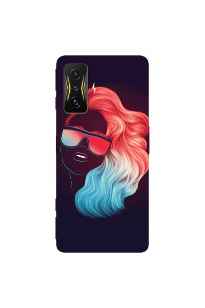 Other Xiaomi Poco F4 Gt Girl with glasses Transparent Silicone TPU Θήκη