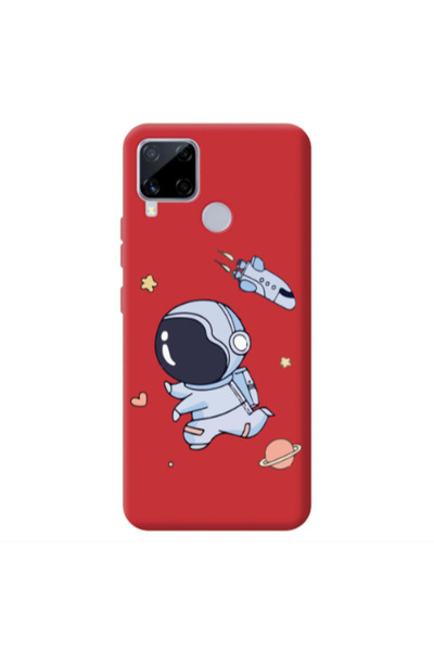 Other Realme C25 Aduket Red Colored Silicone TPU Θήκη