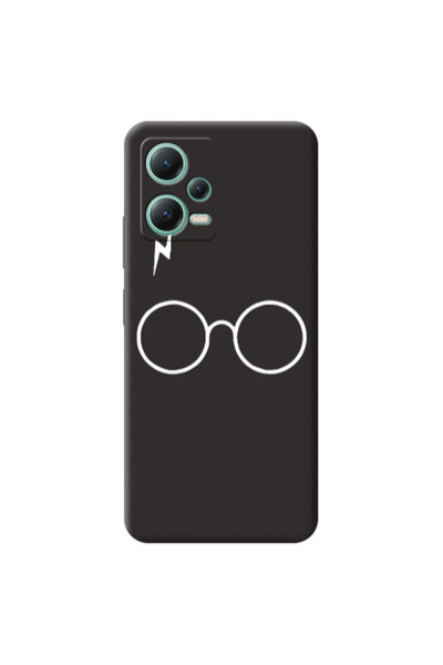 Other Xiaomi Redmi Note 12 Pro 5G glasses Black Colored Silicone TPU Θήκη