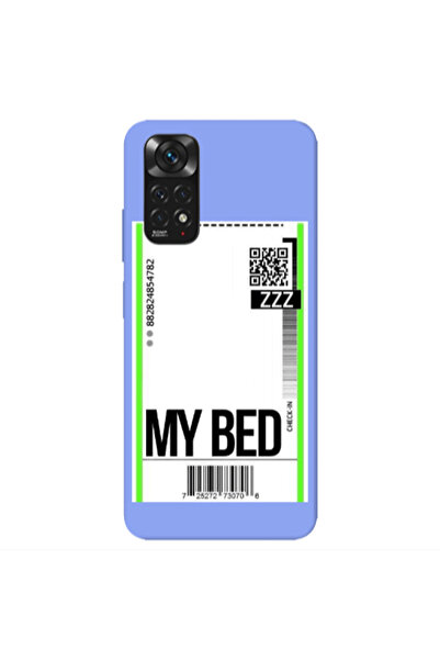 Other Xiaomi Redmi Note 11 4G My Bed ZZZ Light Purple Colored Silicone TPU Θήκη