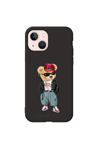 Other Apple iPhone 13 Hip hop style Black Colored Silicone TPU Θήκη