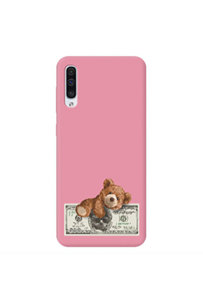 Other Samsung A50 Money Style Pink Colored Silicone TPU Θήκη