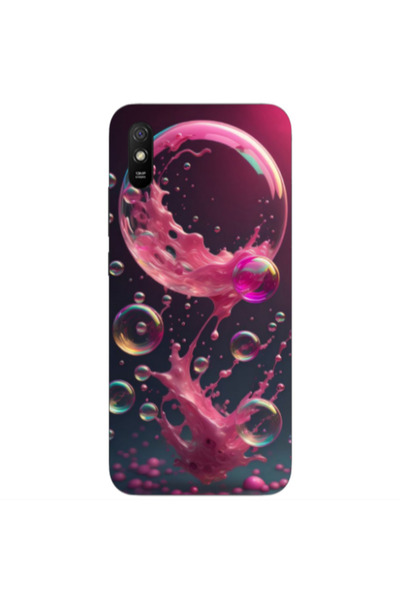 Other Xiaomi Redmi 9A Pink balloon Transparent Silicone TPU Θήκη