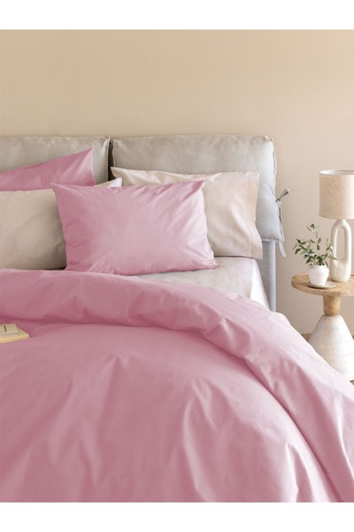 PALAMAIKI Σεντόνι Υπέρδιπλο 170x200+30 Etoile/2 Pink με Λάστιχο