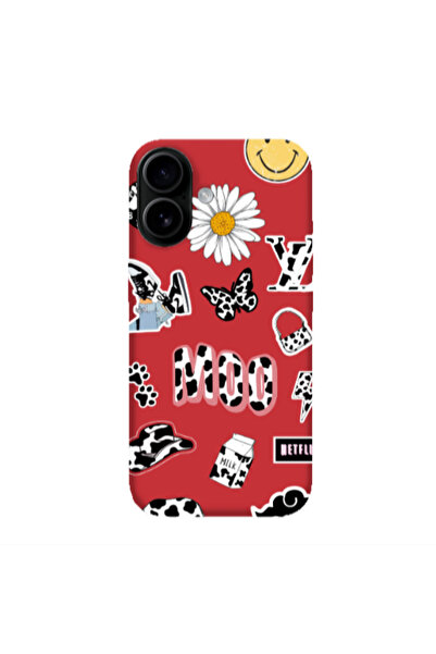 Other Apple Iphone 16 plus Find Yourself 6 Red Colored Silicone TPU Θήκη