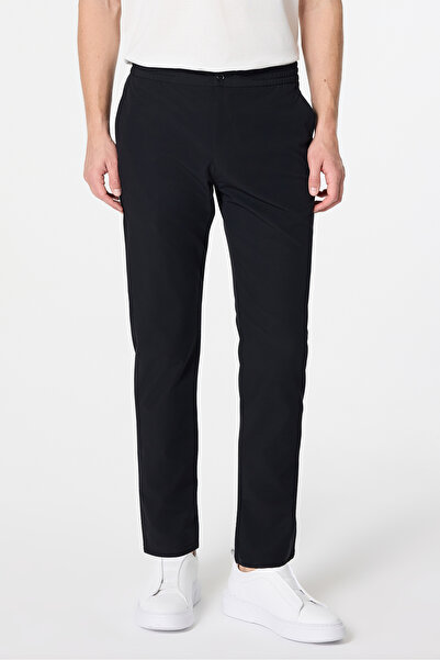 Damat Comfort Fit Siyah Düz Kumaş Pantolon