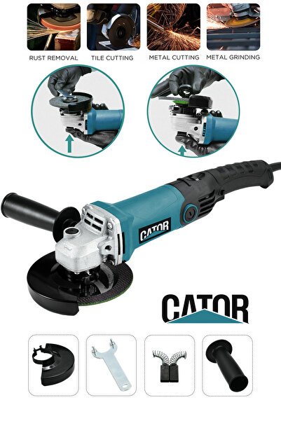 CATOR 1200W 6 KADEMELİ UZUN KUYRUK 125 MM AVUÇ TAŞLAMA MAKİNESİ