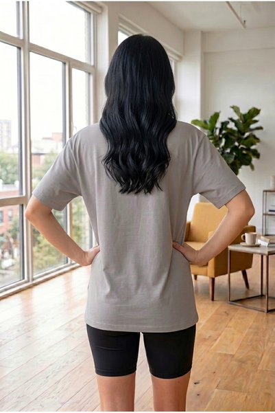 ODİN ATLAS Women's Stone Color Summer Favorite Comfortable Fit Oversize T-Shirt