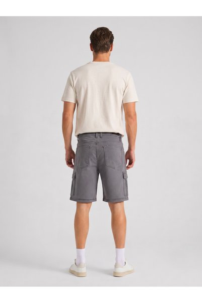 Penaltı Cargo Pocket Capri Light Gray