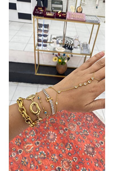 GAMZE Steel Bracelet and Shammeran Set