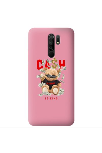 Other Xiaomi Redmi 9 Cash is king Pink Colored Silicone TPU Θήκη