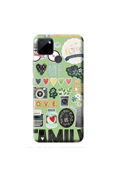 Other Realme C25Y Family love home Light Green Colored Silicone TPU Θήκη
