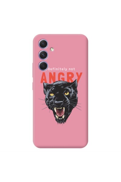 Other Samsung A54 Pointed teeth Pink Colored Silicone TPU Θήκη