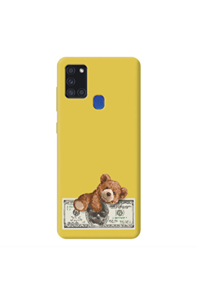 Other Samsung A21S Money Style Yellow Colored Silicone TPU Θήκη