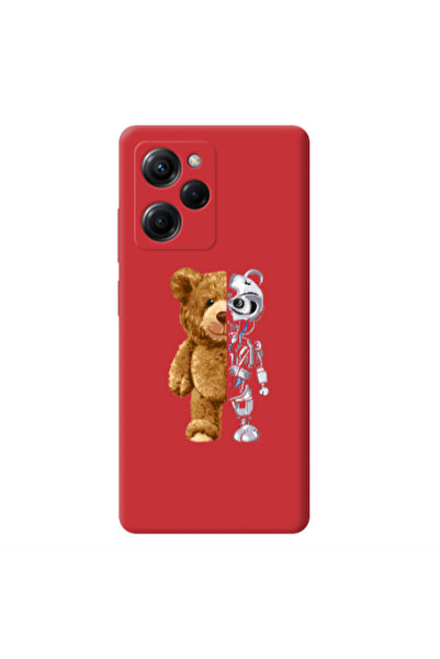 Other Xiaomi Poco X5 Pro Glacier Red Colored Silicone TPU Θήκη