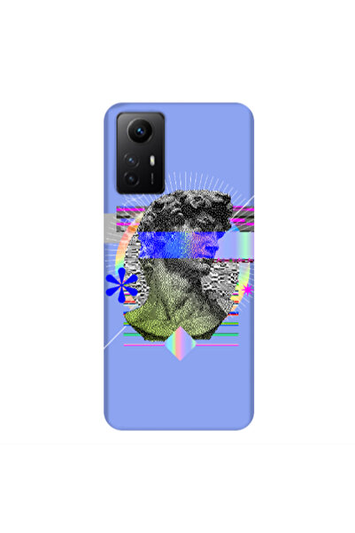 Other Xiaomi Redmi Note 12s Statue pixels Light Purple Colored Silicone TPU Θήκη