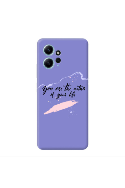 Other Xiaomi Redmi Note 12 4G You are the authors Purple Colored Silicone TPU...