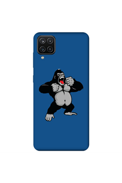 Other Samsung A12 Angry Gorilla2 Blue Colored Silicone TPU Θήκη