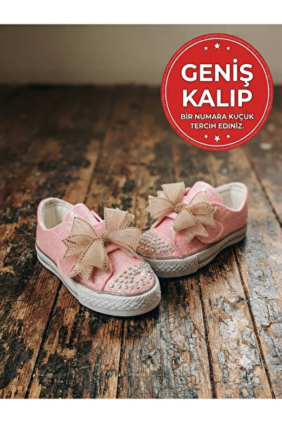 pediashoes Stylish Shoes for Girls with Stone-Bows and Orthopedic Soles