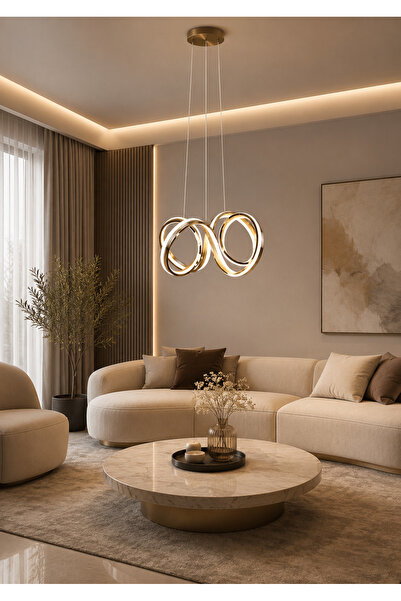 Greca Modern Three-Color Integrated Chandelier |   Advanced Lighting That Com...