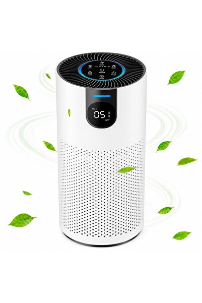AirBliss Purificator de aer Sense, HEPA H13 3 in 1, Senzor PM2.5, Display LED...