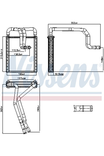 Nissens Calorifer Caldura Incalzire Habitaclu HYUNDAI TUCSON