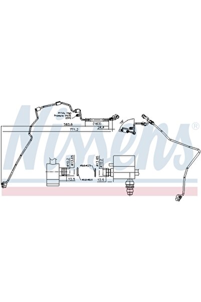Nissens Conducta Aer Conditionat (de la Condensator la Vaporizator) Audi A3 S...