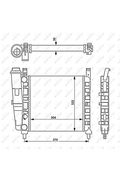 NRF Radiator Racire Motor FIAT UNO