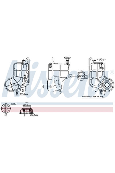 Nissens Vas de Expansiune Racire AUDI A6 C6