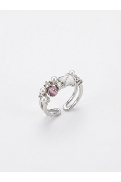 VAREVİA Ring with Starry Pearl