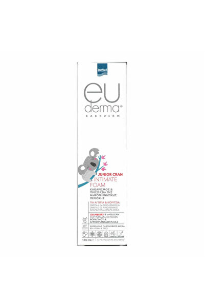 İNTERMED Παιδικό Αφρόλουτρο Babyderm Junior Κράνμπερι Καθαριστικός Αφρός 150ml